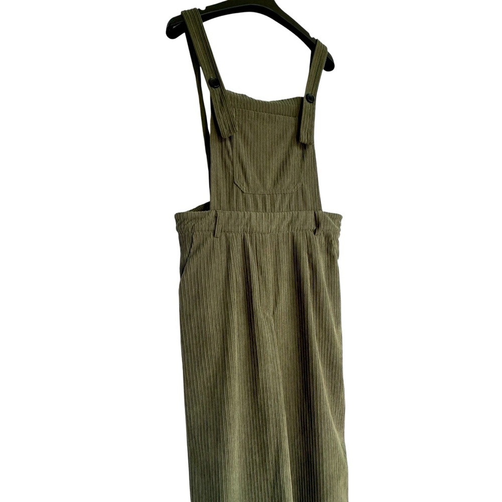 Cider Olive Green Corduroy Jumpsuit - Picture 5 of 13